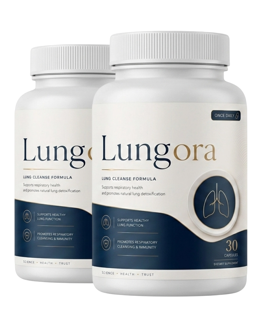 Lungora 2 bottle starter package — 60 day supply of lung support capsules